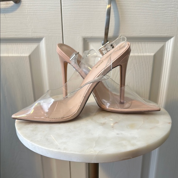 Fashion Nova Shoes - Fashion Nova Transparent Nude Stiletto Heels